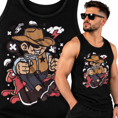TANK TOP  ANIMOWANY  COWBOY KID